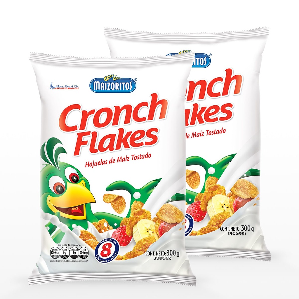 CRONCH FLAKES (300grs) BULTO DE 12und