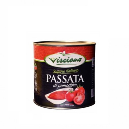 PURE PASSATA DI POMODORO VISCIANO  2500KGS BULTO DE 6unds