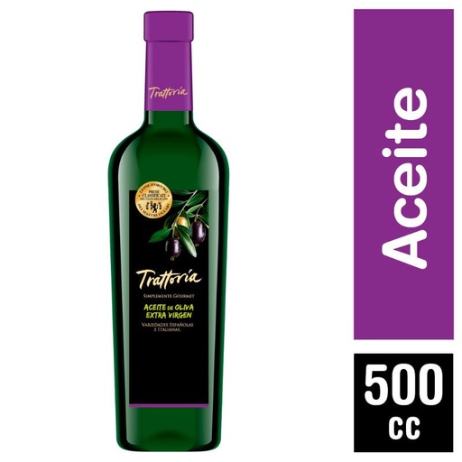 [GF01221] ACEITE DE OLIVA TRATTORIA EXTRA VIRGEN 500ML BULTO DE 12 UNDS