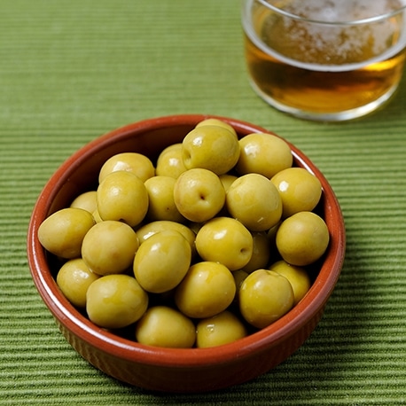 [GF00630] ACEITUNAS VERDES MANZANILLAS ENTERAS BIEN STAR (235grs) BULTO DE 12und