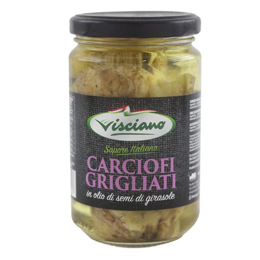 [GF00278] CARCIOFI ALCACHOFA EN ACEITE DE OLIVA VISCIANO 290GRS BULTO DE 12 UNDS