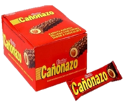 [GF01229] CAÑONAZO BARRA DE CHOCOLATE 25GRS BULTO DE 4 DISPLA DE 24UND