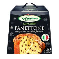 [GF01576] PANETTONE CREMA DE CHOCOLATE  VISCIANO750GR CAJA 12UNDS