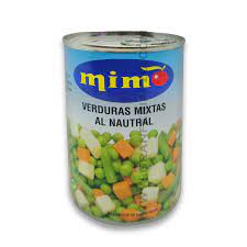 [GF01413] VERDURAS MIXTAS AL NATURAL MIMO 390GRS BULTO DE
24UNDS