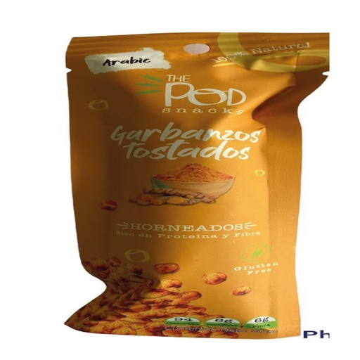 [GF01692] GARBANZOS TOSTADOS THE POD SNACKS SABOR A  OREGANO 30GR  BULTO 60UNDS (copiar)