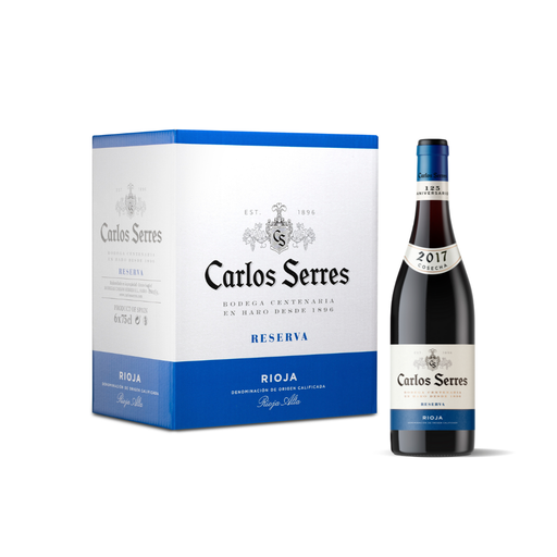 [GF01846] CARLOS SERRES RESERVA TEMPRANILLO-750ML  CAJA 6UNDS