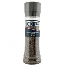 [GF01899] PIMIENTA NEGRA GRANO  CON MOLINILLO DIDILO 150GRS  CAJA  6 UNDS