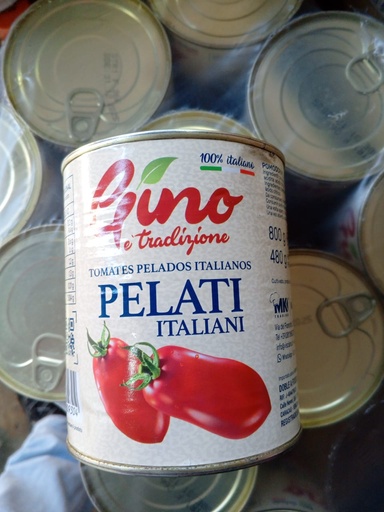 [GF01953] POMODORINI PELATI TOMATES PELADOS GINO 800GRS BULTO 12UNDS