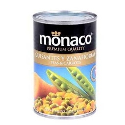 [GF02012] GUISANTES CON ZANAHORIA MONACO 241GRS CAJA 24UNDS