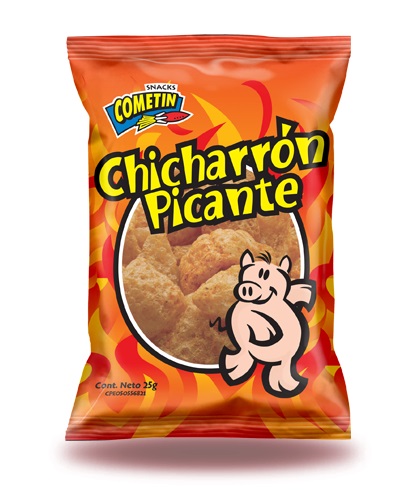 CHICHARRON PICANTE (85grs) BULTO DE 36und