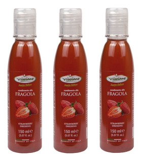 GLASS ADEREZO DE FRESA VISCIANO (150ml) BULTO DE 12und