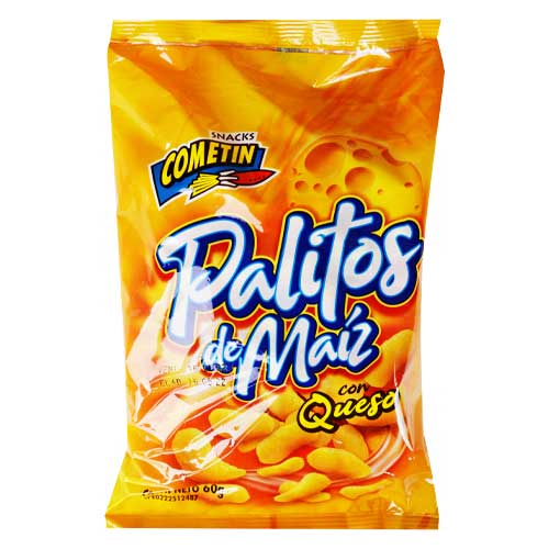 PALITOS DE MAIZ CON QUESO FAMILIAR 60GR BULTO DE 4PAQ DE 6UNDS