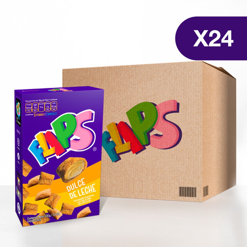 FLIPS DULCE DE LECHE (220grs) BULTO
DE 24und