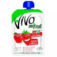 COMPOTA VIVO MIFRUT FRESA. FRUT BULTO DE 36 UNIDADES DE 90GRS
