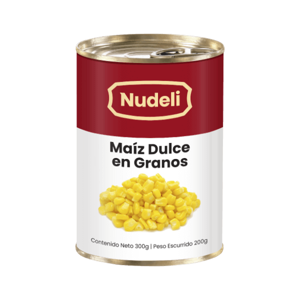 MAIZ DULCE EN GRANOS NUDELI (300grs) BULTO DE 24und