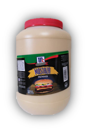 MOSTAZA PREPARADA MC CORMICK  GALON 3.8kg BULTO DE 4 UNIDADES
