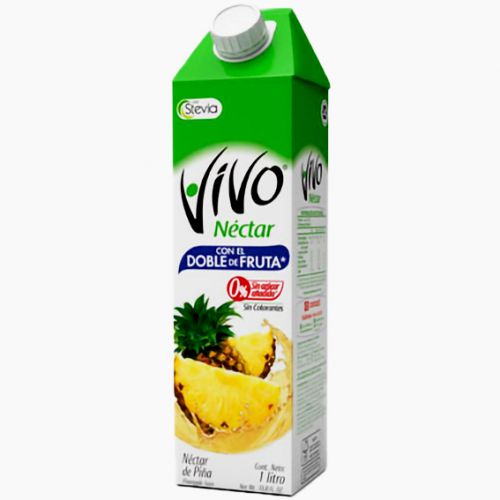 VIVO NECTAR DE PIÑA 1LT SIN AZUCAR CAJA 12 UNDS