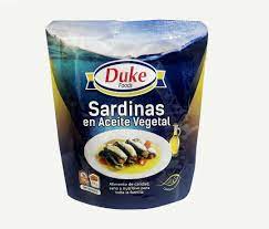 SARDINA 170gr EN ACEITE VEGETAL DUKE CAJA 24UNDS