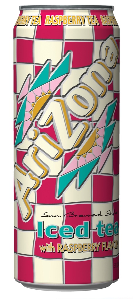ARIZONA ICED TEA RASPBERRY FLAVOR 650ML CAJA 24UNDS