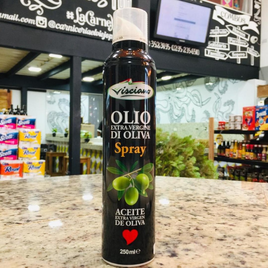 ACEITE  DE OLIVA EXTRA VIRGEN VISCIANO SPRAY 250ML BULTO DE 6UNDS