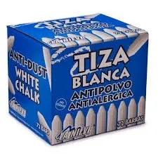 TIZA BLANCA NIEVE CAJITA  72unds