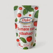 SALSA DE TOMATE Y ALBAHACA DUKE 200GRS CAJA 24 UNDS