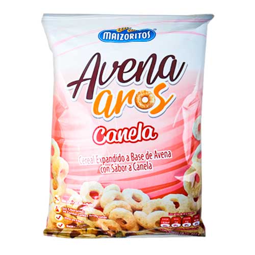 [GF00213] AVENA AROS CANELA 200GR MAIZORITOS BULTO DE  12 UNDS