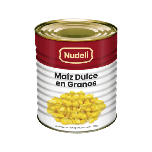 [GF01202] MAIZ DULCE EN GRANOS NUDELI 2.5kg BULTO DE 6 UNDS