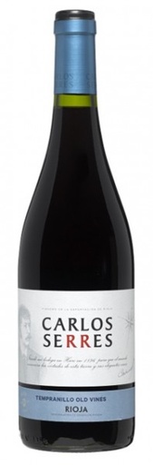 [GF01875] VINO CARLOS SERRES TEMPRANILLO OLD VINES ECOLOGICO 750ML ESPAÑOL CAJA 6 UNDS