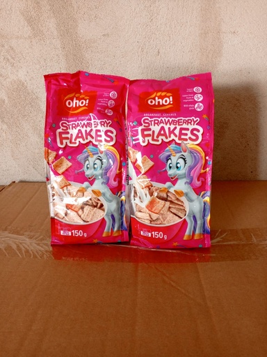 [GF01979] CEREAL FLAKES STRAWBERRY OHO 150GRS